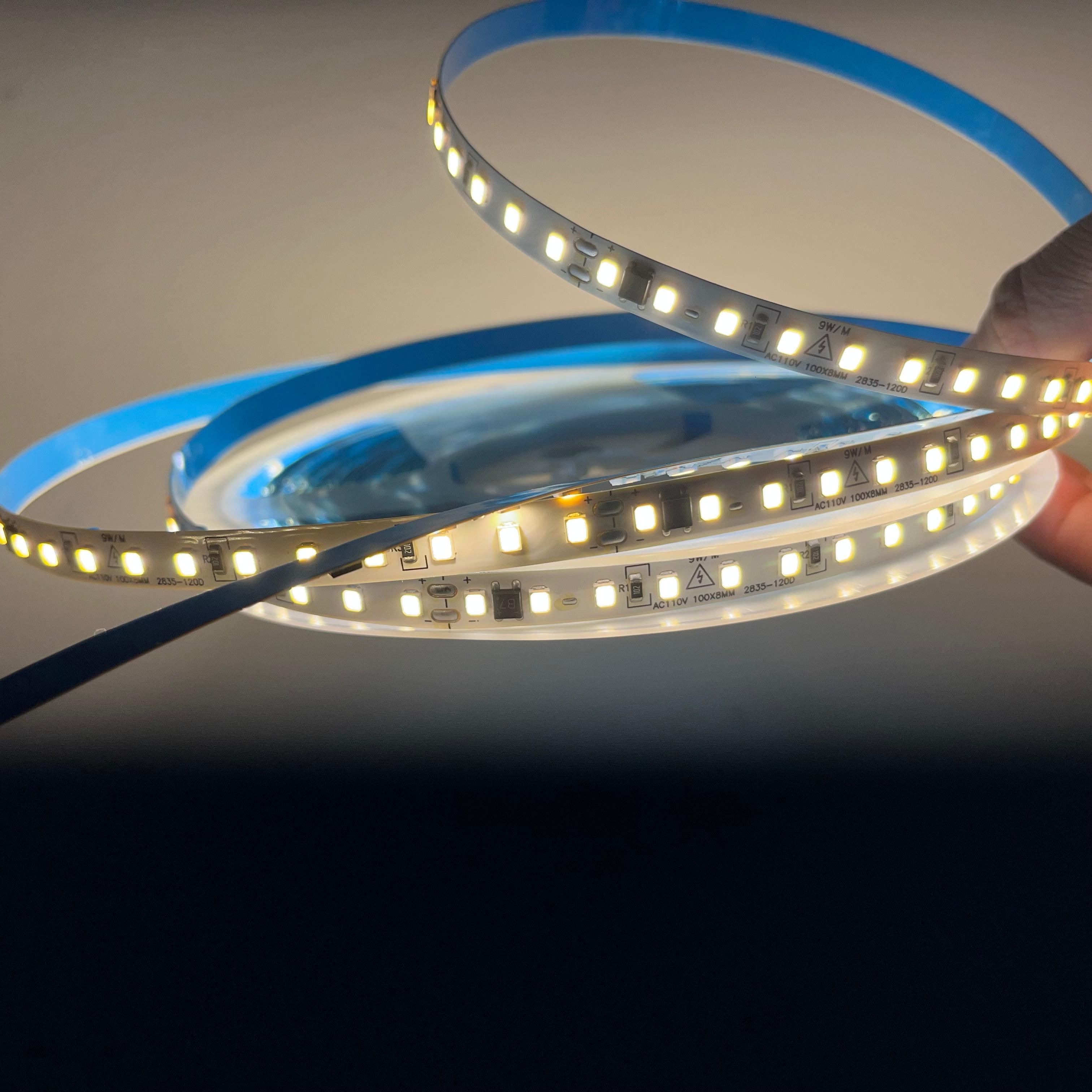 Cinta Led SMD 2835 AC110V Luz Cálida 10mts