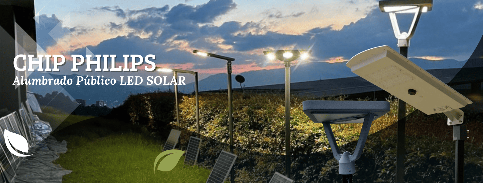 ILUMINACION LED SOLAR ALTA POTENCIA